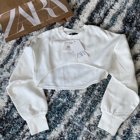 𝗡𝗪𝗧 𝗭𝗮𝗿𝗮 • Crop Sweatshirt - Picture 8 of 14